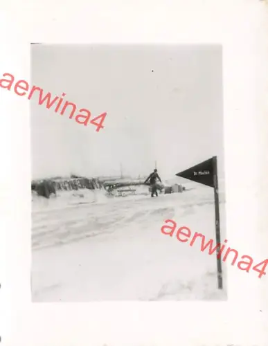 Winterstellung Dr. Mischke 1943 bei Mga Leningrad Front Ostfront