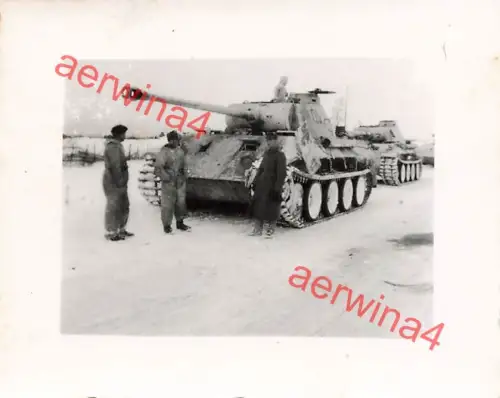 Deutscher Panzer V Panther im Wintertarnanstrich bei Mga Leningrad Front Ostf.