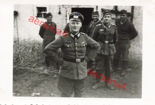 Deutscher Offizier an belgischer Grenze bei Prüm Eifel Westwall