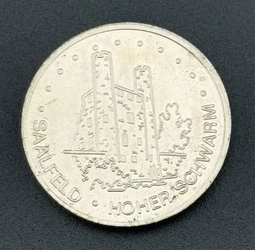 DDR Medaille Saalfeld Hoher Schwarm Steinerne Chronik Thüringen