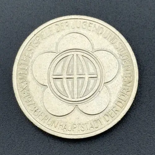 DDR Medaille FDJ Kreisorganisation Hettstedt Weltspiele der Jugend und Studenten