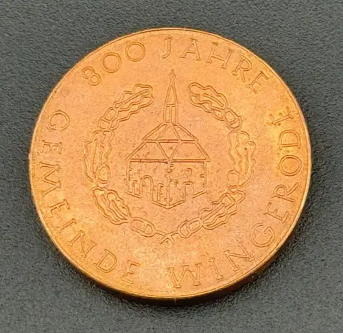 DDR Medaille 800 Jahre Gemeinde Wingerode 1974