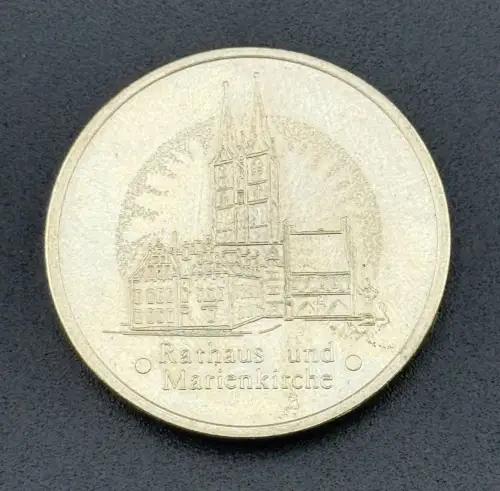 DDR Medaille Stendal Herz der Altmark Rathaus Marienkirche