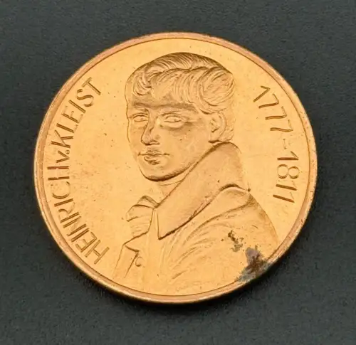 DDR Medaille Heinrich von Kleist Gedenk umd Forschungsstätte Frankfurt