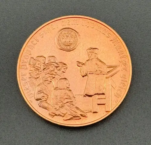 DDR Medaille Thomas Müntzer Zwickau Katharinenkirche