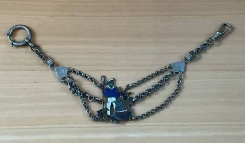 Alte Matrose Taschenuhr Kette Anhänger