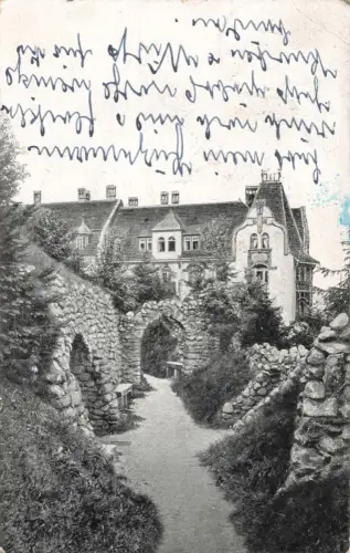 AK Glogau Głogów Promenadenhügel am Uhligsberg Schlesien gelaufen Feldpostkarte