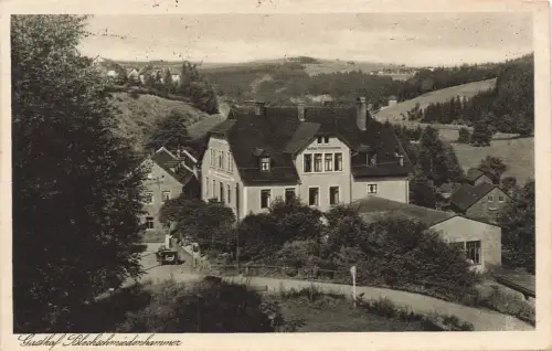 AK Lichtenberg Gasthaus Blechschmiedenhammer Bayern Frankenwald 1937 Postkarte