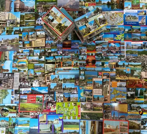 Lot / Konvolut 1000 AK Postkarten, BRD/ DDR Deutschland bunt ab 1950