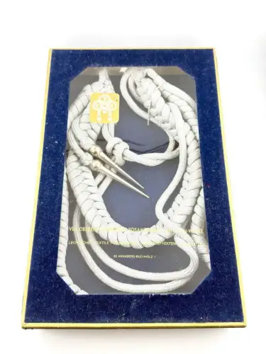 DDR NVA Achselschnur Paradeschnur VEB Obererzgebirgische Posamenten OVP Karton