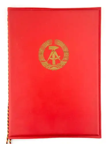 DDR Urkunde Elektrokonstruktion Kollektiv der sozialistischen Arbeit 1976