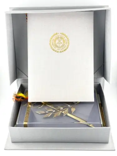 DDR Ehrengeschenk für 25 Jahre Treue Dienste mit Urkunde Oberstleutnant 1974