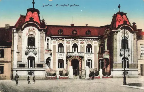 AK Zsolna Žilina Rosenfeld palota Kulturhaus Slowakei ungelaufen Postkarte