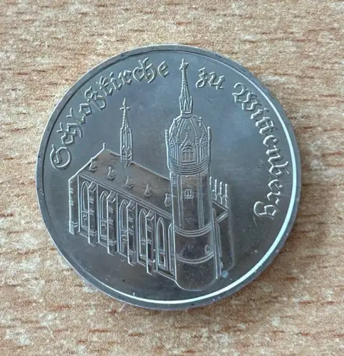 5 Mark 1983 Schloßkirche zu Wittenberg DDR Münze