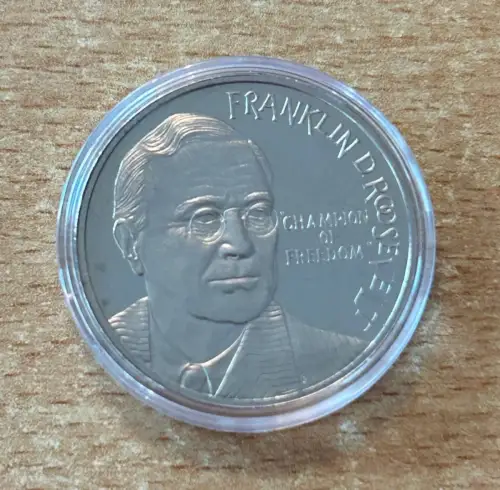 Niederlande 2,5 ECU Franklin Delano Roosevelt 1994 mit Zertifikat