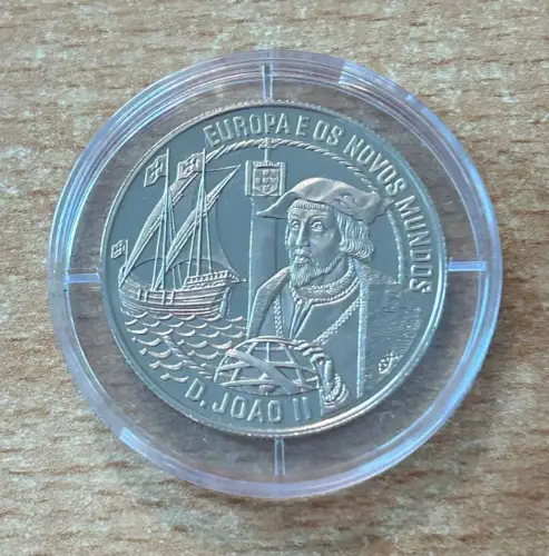Portugal 2,5 ECU 1992 König Johann II Stg mit Zertifikat