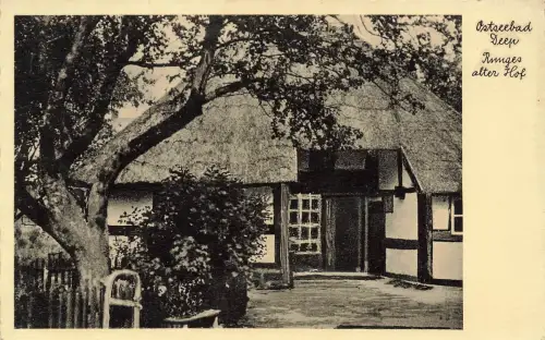 AK Ostseebad Deep Dźwirzyno Runges alter Hof Westpommern ungelaufen Postkarte