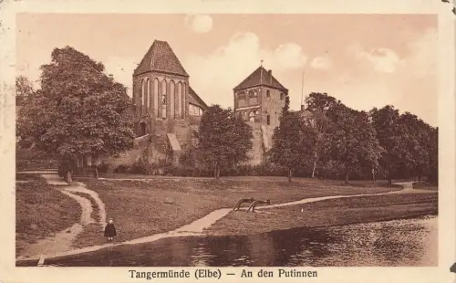 AK Tangermünde Elbe An den Putinnen Sachsen-Anhalt 1930 gelaufen Postkarte
