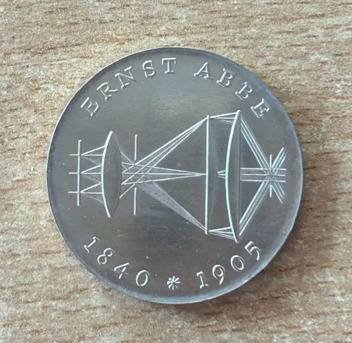 DDR 20 Mark 1980 Ernst Abbe Silber