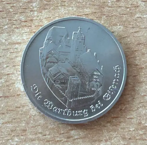 DDR 5 Mark 1982 Wartburg bei Eisenach Gedenkmünze