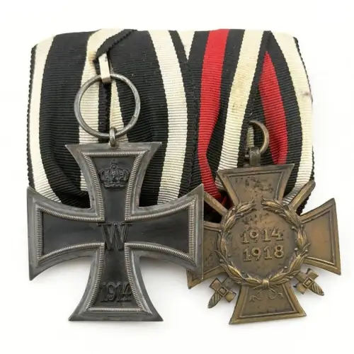 Ordensspange 1. Weltkrieg Eisernes Kreuz und Ehrenkreuz für Frontkämpfer