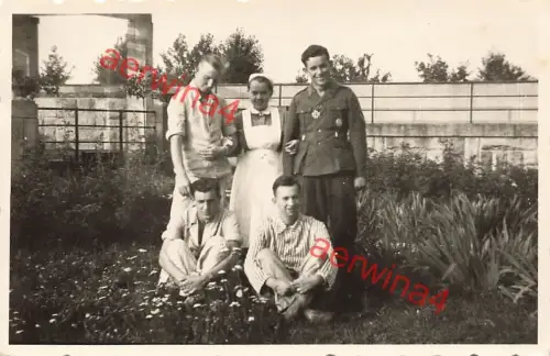 Verletzte Soldaten nach EK-2 Verleihung Krankenschwester Lazarett Minsk Ostfront