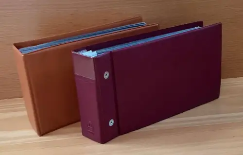 2 x Leer Alben für Postkarten Briefe