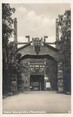 AK Thale Bodetal Walpurgishalle Sachsen-Anhalt Harz ungelaufen Postkarte