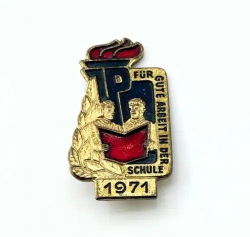 DDR JP Junge Pioniere Abzeichen Für gute Leistungen in der Schule 1971
