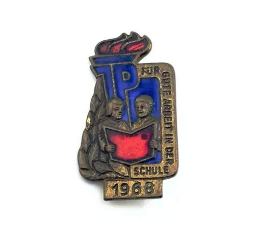 DDR JP Junge Pioniere Abzeichen Für gute Leistungen in der Schule 1968
