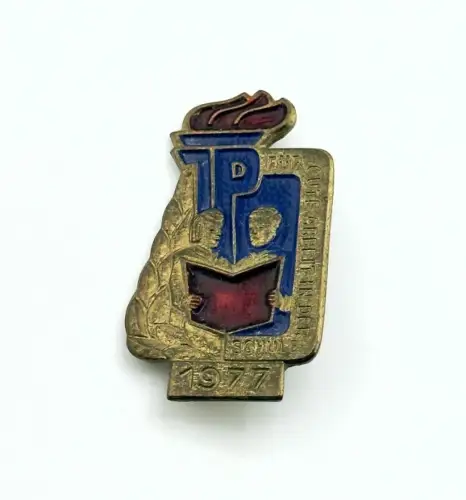 DDR JP Junge Pioniere Abzeichen Für gute Leistungen in der Schule 1977