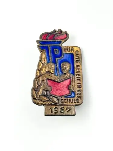 DDR JP Junge Pioniere Abzeichen Für gute Leistungen in der Schule 1967