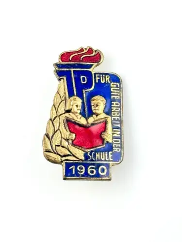DDR JP Junge Pioniere Abzeichen Für gute Leistungen in der Schule 1960