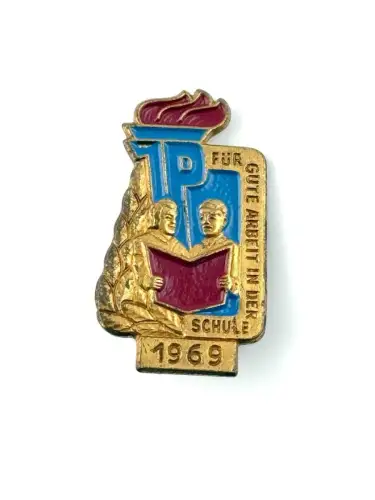 DDR JP Junge Pioniere Abzeichen Für gute Leistungen in der Schule 1969