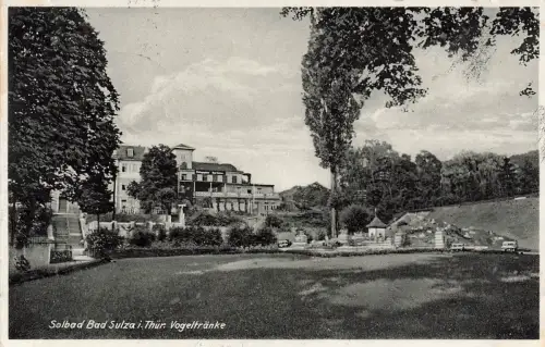 AK Bad Sulza Solbad Vogeltränke Thüringen 1936 gelaufen Postkarte