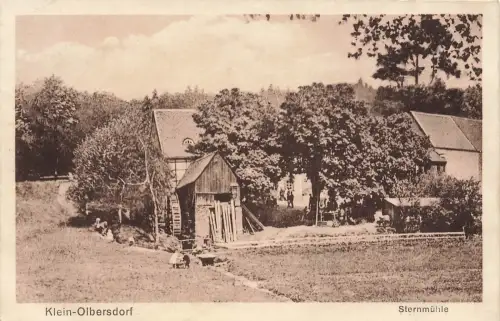 AK Klein-Olbersdorf b. Chemnitz Sternmühle Sachsen 1927 gelaufen Postkarte