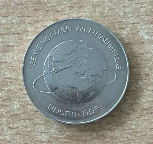 DDR 10 Mark 1978 Weltraumflug UdSSR Gedenkmünze