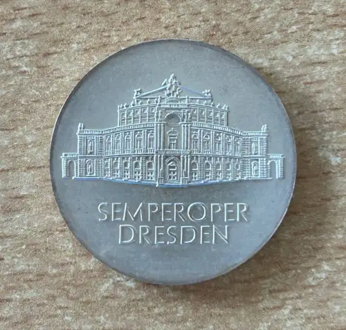 DDR 10 Mark 1985 Semperoper Dresden Silber Gedenkmünze