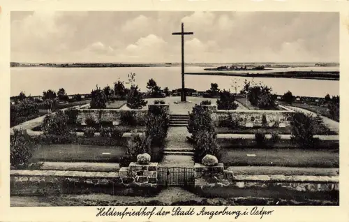AK Angerburg Heldenfriedhof Ostpreussen ungelaufen Postkarte