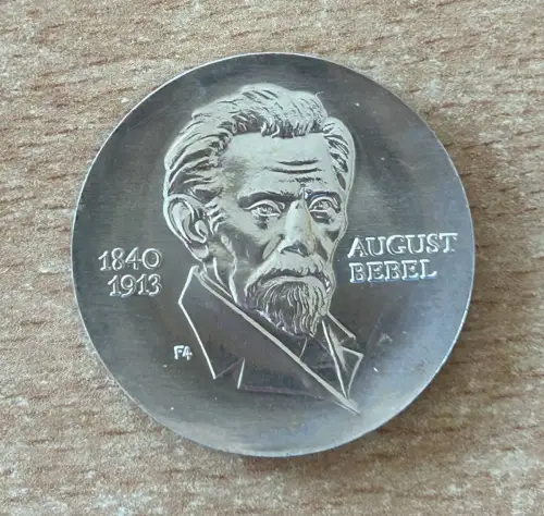 DDR 20 Mark August Bebel 1973 Silber Gedenkmünze