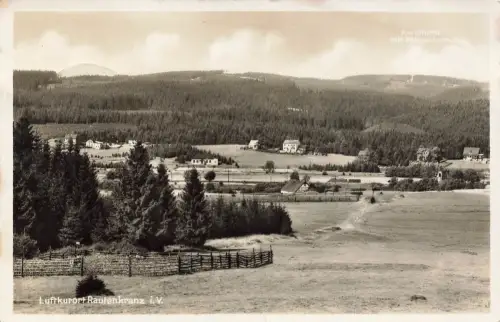 AK Rautenkranz Luftkurort Ortsansicht Sachsen Vogtland 1935 gelaufen Postkarte