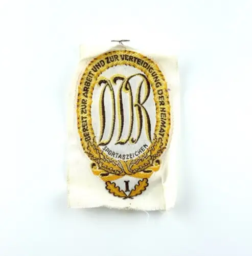 DDR Aufnäher Sportabzeichen DDR Bereit zur Arbeit & Verteidigung Gold Anhänger I