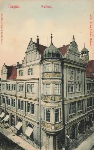 AK Torgau Rathaus Sachsen ungelaufen Postkarte