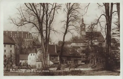 AK Wechselburg Schloß Evangelische Kirche Sachsen ungelaufen Postkarte