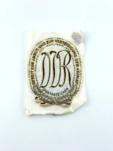 DDR Aufnäher Sportabzeichen Bereit zur Arbeit und zur Verteidigung in Bronze