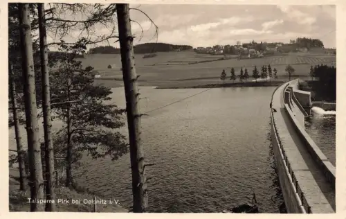 AK Oelsnitz Talsperre Pirk Vogtland Sachsen 1941 gelaufen Postkarte