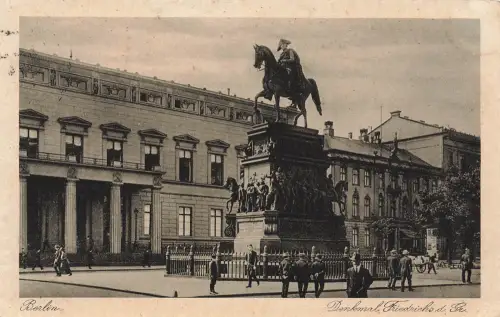 AK Berlin Friedrich der Große Denkmal Berlin 1925 gelaufen Postkarte