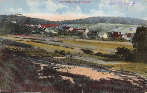 AK Geesthacht Hegeberg Landschaft Schleswig-Holstein 1921 gelaufen Postkarte