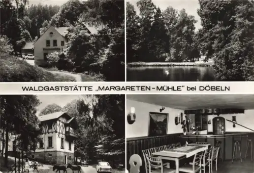 DDR AK Döbeln Waldgaststätte Margareten Mühle Mehrbild Sachsen 1987 Postkarte