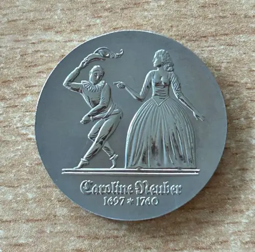DDR 5 Mark 1985 Caroline Neuber Gedenkmünze